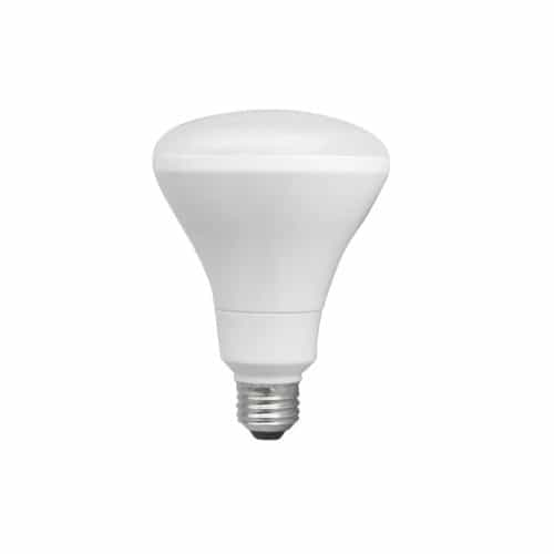 TCP Lighting 9.5W LED BR30 Bulb, Dimmable, 650 lm, 2700K, White