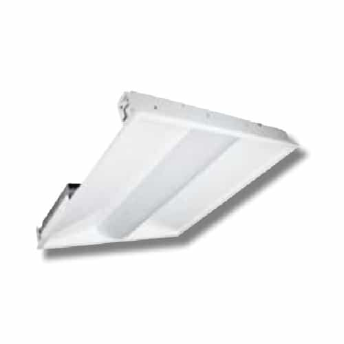 TCP Lighting 38W 2X2 LED Volumetric Troffer w/ Backup, Dimmable, 4200 lm, 3500K