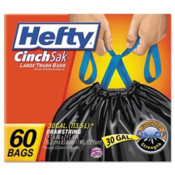 drawstring trash bag