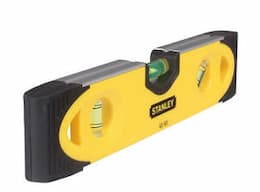 Stanley 9" 3 Vial Plastic Magnetic Torpedo Spirit Level