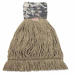 Patriot Looped End Wide Band Mop Head, Medium, Green/Brown