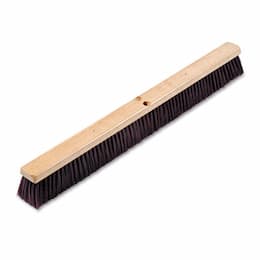 Floor Brush Head, 3 1/4 Maroon Stiff Polypropylene 36"