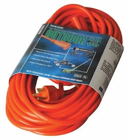 Coleman Vinyl Orange Extension cord 50-ft