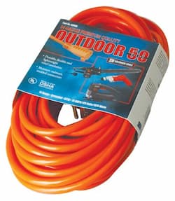 Coleman Vinyl Red Extension Cord 50-ft 300V