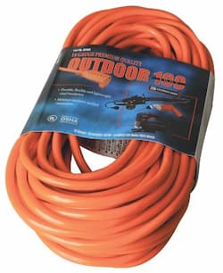 Vinyl Red Extension Cord 100-ft 300V