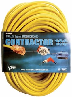 50 ft Vinyl Extension cord w/ Power Indicator Light, Female End