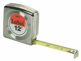 1/2"X12' Chrome Yellow Clad Mezurall Measuring Tape