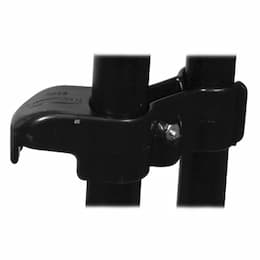 Black, Lobby Pro Upright Plastic Dustpan Hanger Bracket- 1.25 x 1.25 x 4