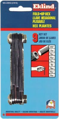 Inch Fold Up Hex Key Set