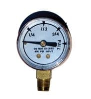 Ma-80-16 Polished Brass Pressure Gauge