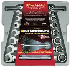 Gearwrench 8 Piece Combination Ratcheting Wrench Set