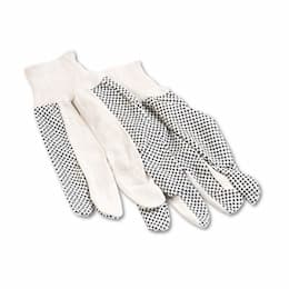 PVC Dotted Cotton Canvas Glove, Men