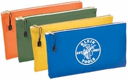 Klein Tools Bulk Zippered Cavas Bag, Assorted Colors