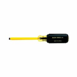 Klein Tools 8'' Slotted Cabinet Tip Cushioned Grip Screw driver