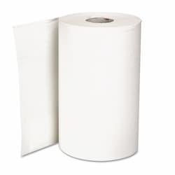 Hardwound Roll Paper Towel, Nonperforated, White