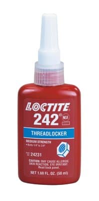 242 Threadlocker, Medium Strength, 50mL