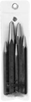 5 Piece Alloy Steel Center Punch Kit with Pointed Tip