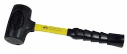 NUPLA 3lb Power Drive Dead Blow Hammer with 3lb Head and Classic Fiberglass Handle