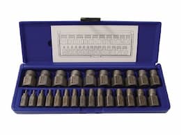 25 Piece Mutli-Spline Screw Extractor Set