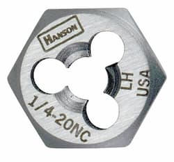 5/16'' High Carbon Steel Rethreading Fractional Hexagonal Dies