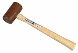 2-3/4" Rawhide Mallet w/ Hardwood Straight Handle