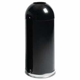 Metallic Hands Free Open Top Receptacle