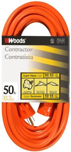 50FT SJTW Extension Cord, Orange