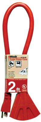 2FT Power Block Extension Cord