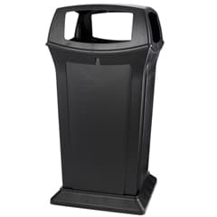 Fire-Safe Container with Four Open Sides, 65 Gallon, Black