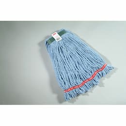 Blue, Medium Cotton/Synthetic Shrinkless Web Foot Wet Mop Heads