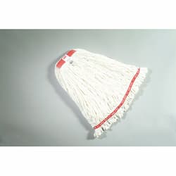 White, Large Cotton/Synthetic Shrinkless Web Foot Wet Mop Heads