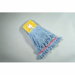 Blue, Small Cotton/Synthetic Shrinkless Web Foot Wet Mop Head