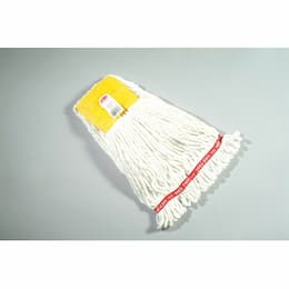 White, Small Cotton/Synthetic Shrinkless Web Foot Wet Mop Head