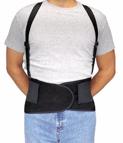 Economy Bodybelt w/ Velcro, Small, Black