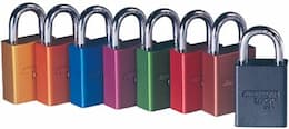 Blue Safety Lockout Solid Aluminum Padlock