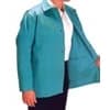 Large Visual Green Cotton Sateen Jacket