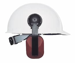 Maroon Model 2000H Helmet Mount Muffs