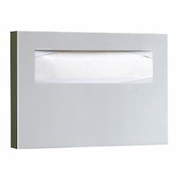 Bobrick Satin Stainless Steel, Toilet Seat Cover Dispenser-15.75 x 2 x 11