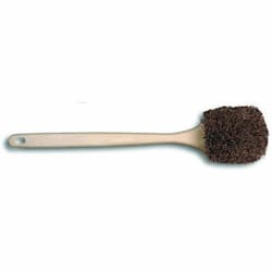 Palmyra Bristle Utility Brush, Plastic, 20" Tan Handle