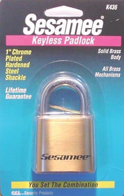 Marine Type Brass Sesamee Keyless Padlocks