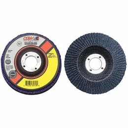 4.5" Type 27 Arbor Thread Zirconia XL Abrasive Flap Disc w/ 60 Grit