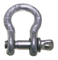 419 Series Anchor Shackles Bail Size 5/8" with Screw Pin Shackle