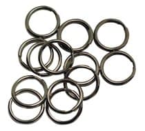 Pack of 100 1'' Diameter Split Metal Key Rings