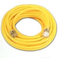 25 foot Yellow Extension Cord with Lighted End