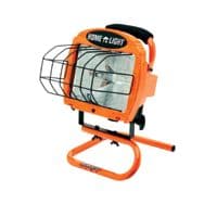 500W Orange Portable Halogen Work Light w/ Switch