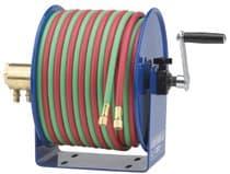 100.0 ft Hand Crank Twin-Line Welding Hose Reel