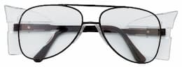 Engineer Aviator Shape Protective Eyewear Black Clear