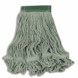 Green, Medium Cotton/Synthetic Super Stitch Blend Mop Heads