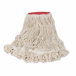 Red And White, Large Cotton/Synthetic Super Stitch Blend Mop Heads