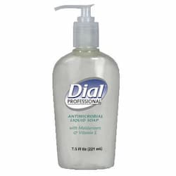 Liquid, Dial Antimicrobial with Moisturizers and Vitamin E in Decorative Pump-7.5-oz